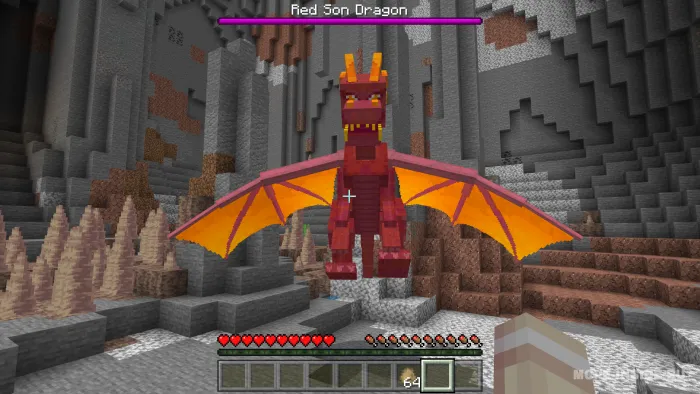 Olovli ajdarho — Minecraft mod, rasm 2
