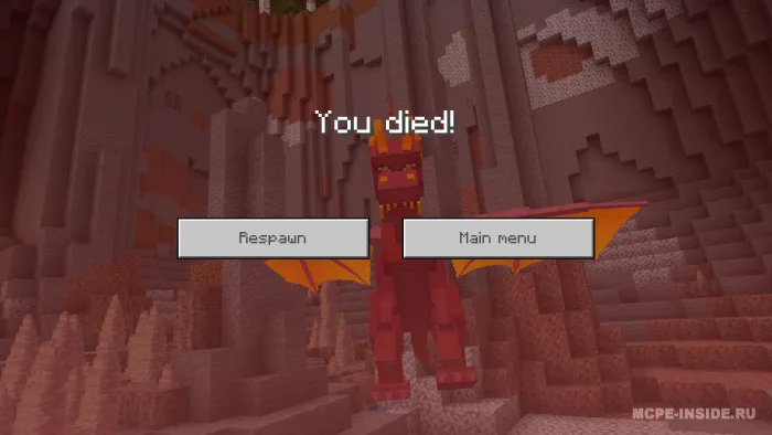Olovli ajdarho — Minecraft mod, rasm 3