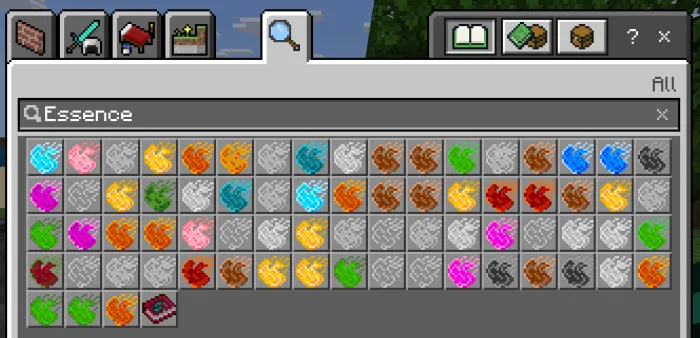 Essensiyalar — Minecraft mod, rasm 1