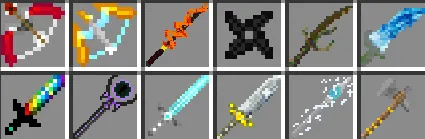 Olov sehri qurollari — Minecraft mod, rasm 1