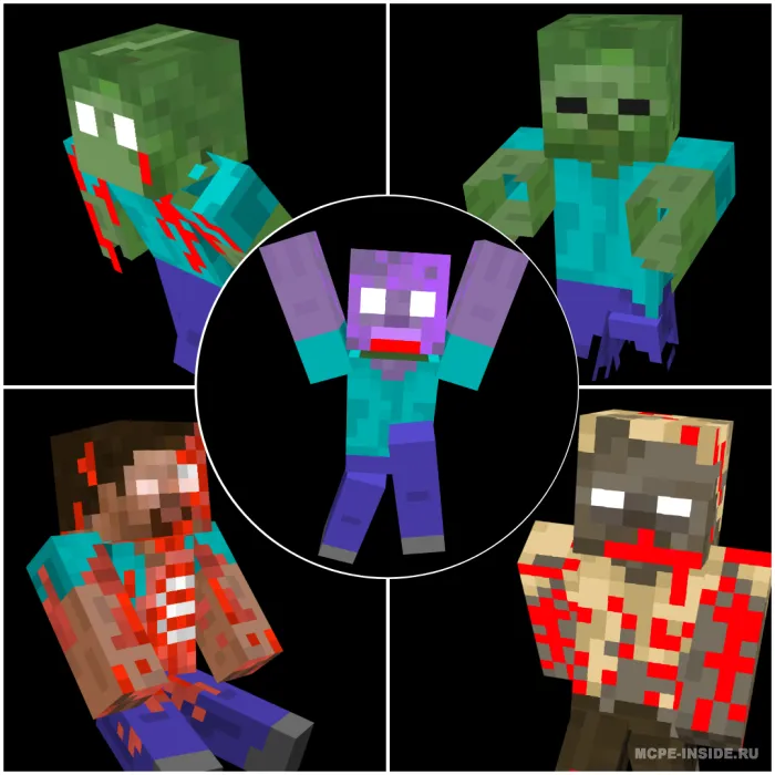 Juda ko'p zombilar — Minecraft mod, rasm 1