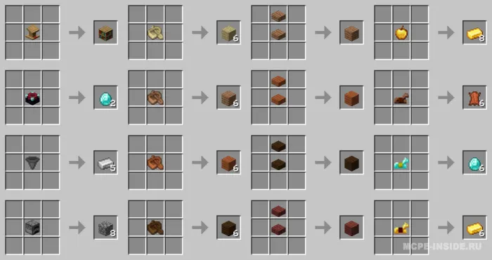 Kraftdan chiqarish stoli — Minecraft mod, rasm 3