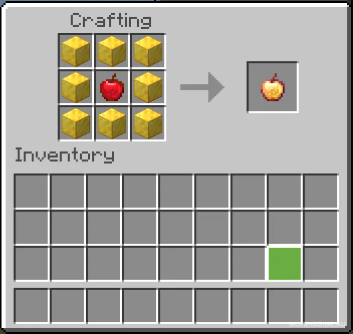 Sehrlangan olma retsepti — Minecraft mod, rasm 1
