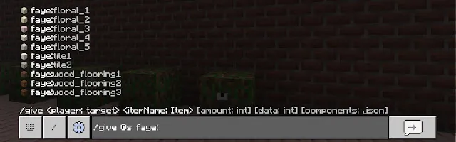 FAYE devor qog'ozlari va pollar — Minecraft mod, rasm 3