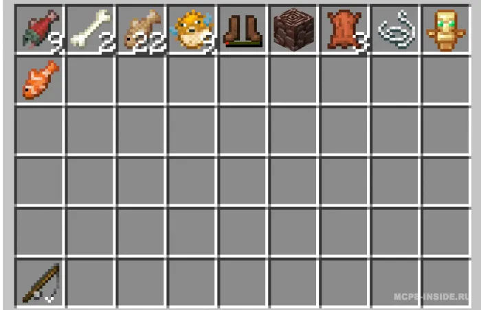 Qiziqarli baliq ovlash — Minecraft mod, rasm 1
