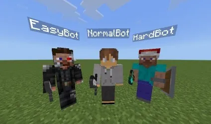 O'yinchi botga qarshi — Minecraft mod, rasm 1