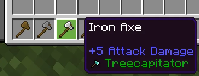 Haqiqiy daraxt kesish — Minecraft mod, rasm 3