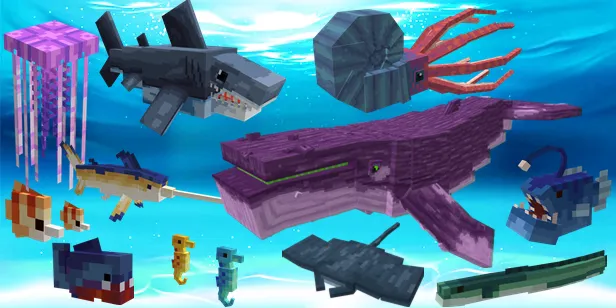 Okean mavjudotlari — Minecraft mod, rasm 1