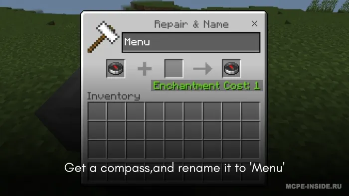 Bosiladigan menyu — Minecraft mod, rasm 3
