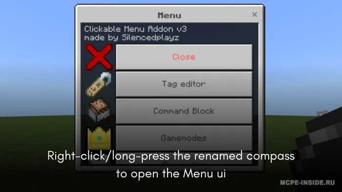 Bosiladigan menyu — Minecraft mod, rasm 4
