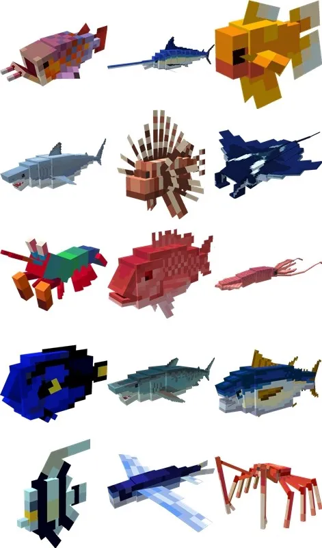 Mistik baliqlar — Minecraft mod, rasm 1