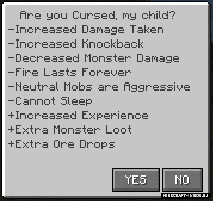 Cursed Difficulty — Minecraft mod, rasm 2