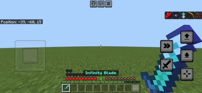 Cheksiz olmos qilich — Minecraft mod, rasm 1