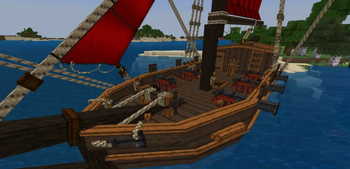 Pirat kemalari — Minecraft mod, rasm 1