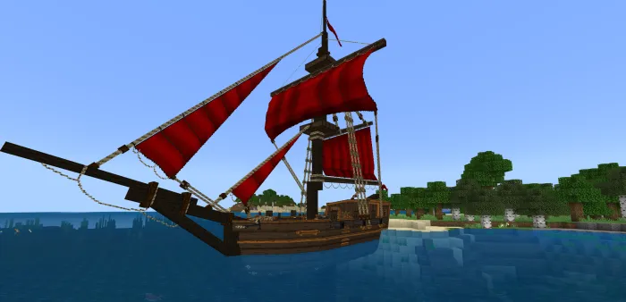 Pirat kemalari — Minecraft mod, rasm 2