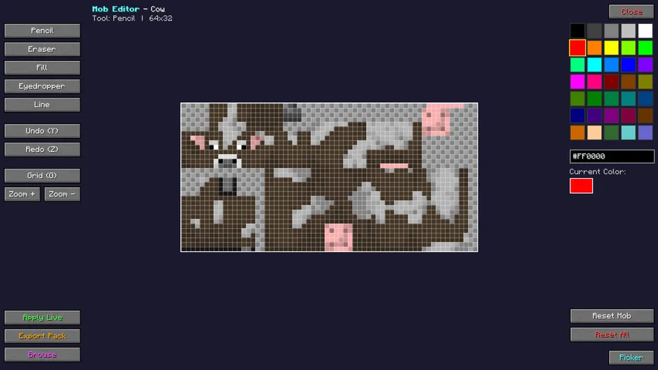 Live Texture Editor — Minecraft mod, rasm 3