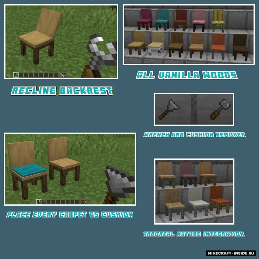 Aesthetic Seating — Minecraft mod, rasm 2