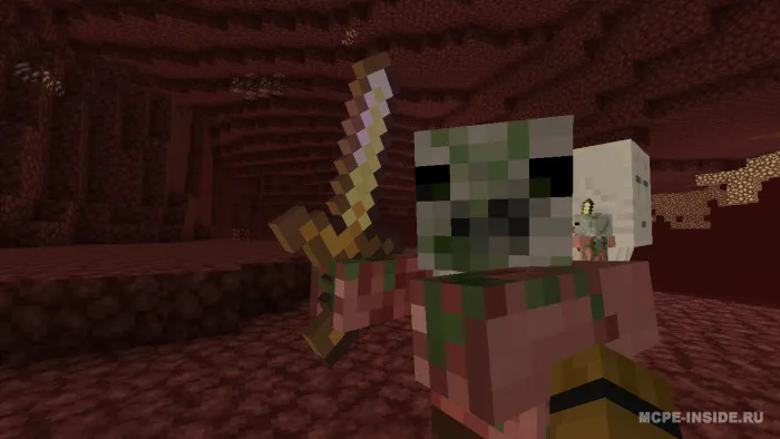 Ayol piglin-zombi — Minecraft mod, rasm 1