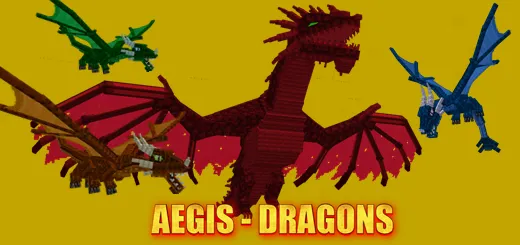 Ilon qalqoni ajdaholari — Minecraft mod, rasm 1