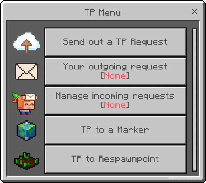 Teleportatsiya buyumlari — Minecraft mod, rasm 1