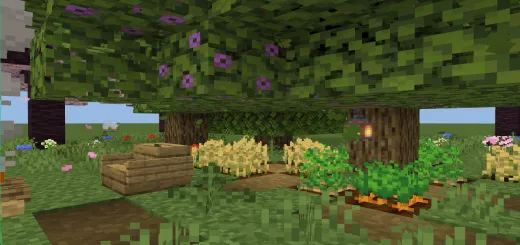 Koʻproq tushuvchi barglar — Minecraft mod, rasm 1