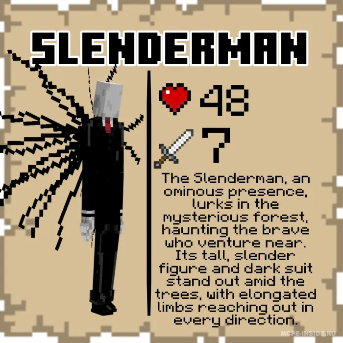 Slender Man — Minecraft mod, rasm 1