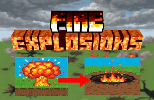 FireExplosions - Portlashdan keyingi olov — Minecraft mod, rasm 1