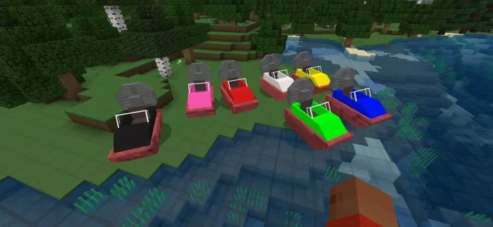 Motorli qayiqlar — Minecraft mod, rasm 1
