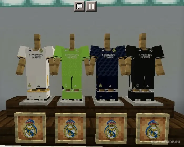Yevropa futbol formasi — Minecraft mod, rasm 3