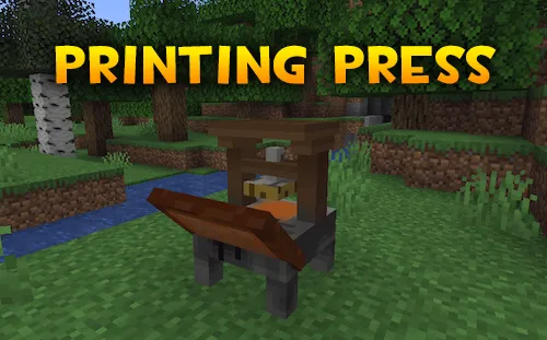 Glowbrick's Printing Press — Minecraft mod, rasm 1