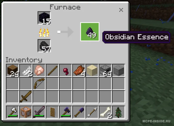 Obsidian qurollari — Minecraft mod, rasm 4
