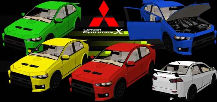 Mitsubishi Lancer Evo X — Minecraft mod, rasm 1