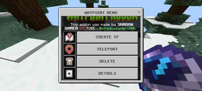 Yo'l nuqtalari — Minecraft mod, rasm 1