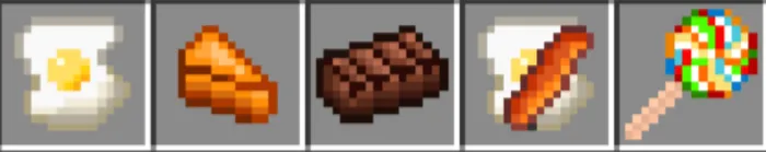Ko'p ovqatlar — Minecraft mod, rasm 4
