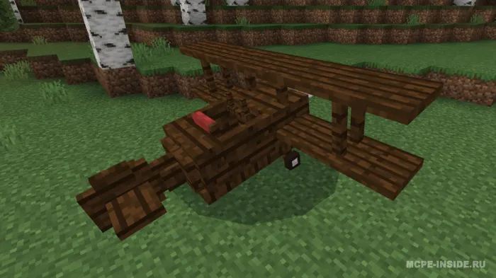 Yog'och samolyot — Minecraft mod, rasm 4