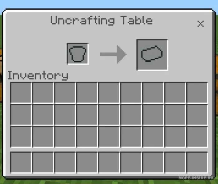 Qismlarga ajratish stoli — Minecraft mod, rasm 2