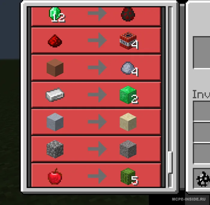 Tasodifiy buyumlar sotuvchisi — Minecraft mod, rasm 3