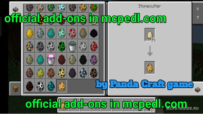 Chaqiruv tuxumlarini yaratish — Minecraft mod, rasm 2
