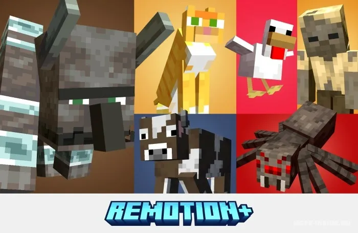 Qayta ishlangan animatsiyalar — Minecraft mod, rasm 1
