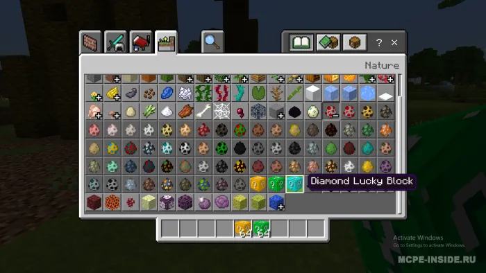 Ruda lucky bloklari — Minecraft mod, rasm 1