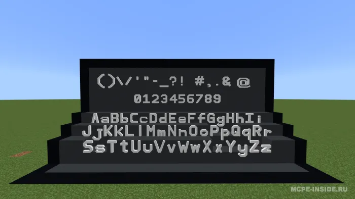 3D belgilar — Minecraft mod, rasm 1