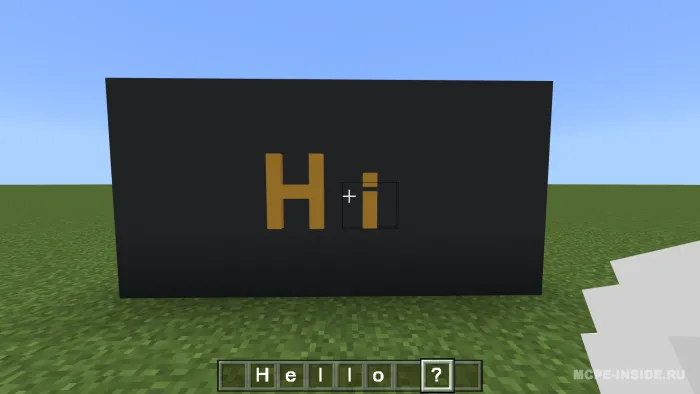 3D belgilar — Minecraft mod, rasm 2