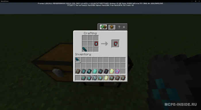 Yaxshilangan bronza bezagi retsepti — Minecraft mod, rasm 1