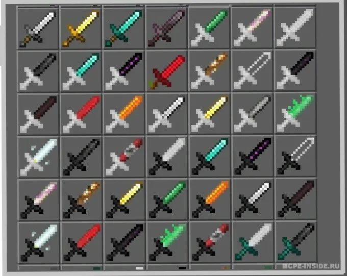 Ko'proq qilichlar — Minecraft mod, rasm 1