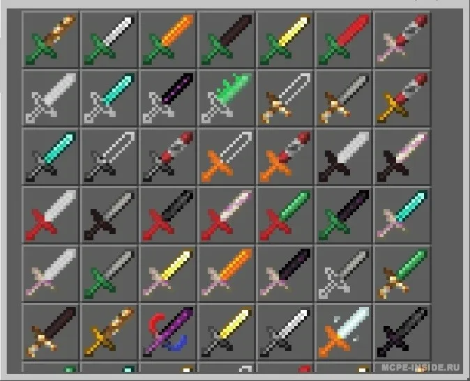 Ko'proq qilichlar — Minecraft mod, rasm 3