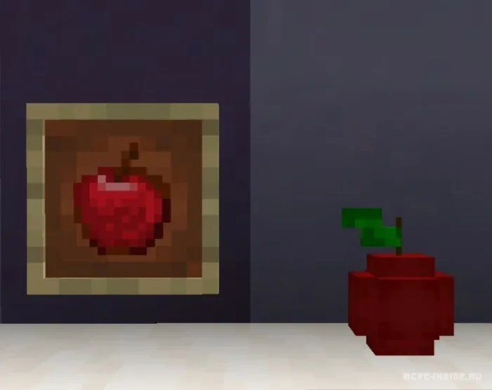 Joylashtiriladigan olmalar — Minecraft mod, rasm 1