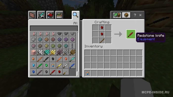 Bo'laklar va pichoqlar — Minecraft mod, rasm 2