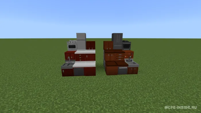 Oshxona mebellari to'plami — Minecraft mod, rasm 3