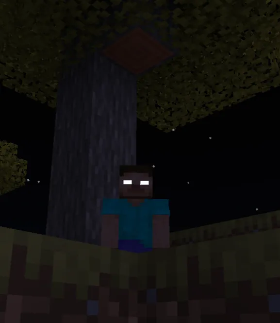 Herobrine tahdidi — Minecraft mod, rasm 1