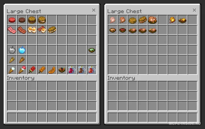 Ko'proq taom 2.1 — Minecraft mod, rasm 1